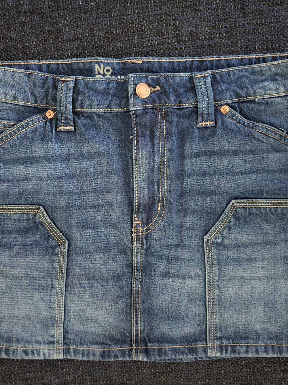 No Boundaries Blue Denim Mini Skirt